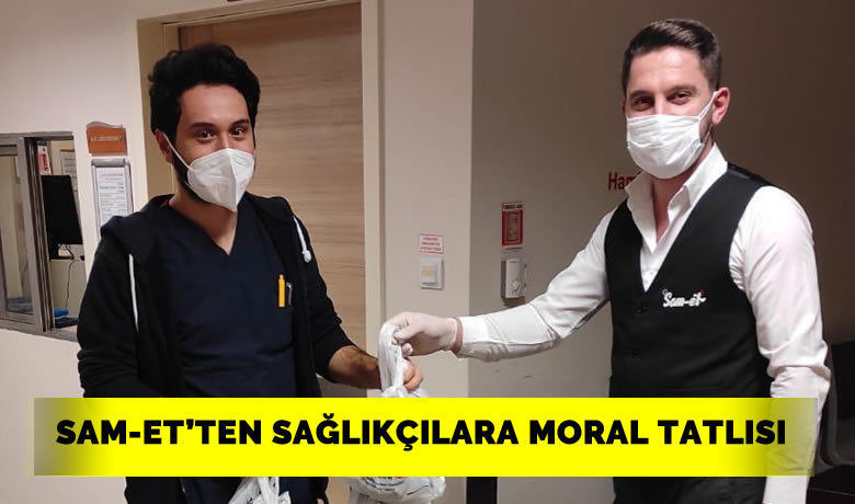 SamEt'ten Sağlıkçılara Moral Tatlısı Gündem BAFRA