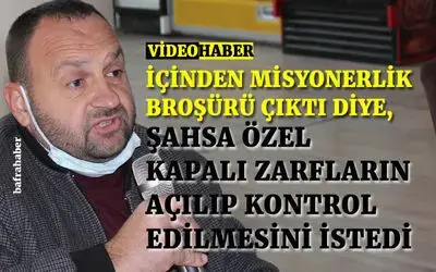 Aytünür’den Posta İle Gönderilen Misyonerlik Broşürüne Tepki!