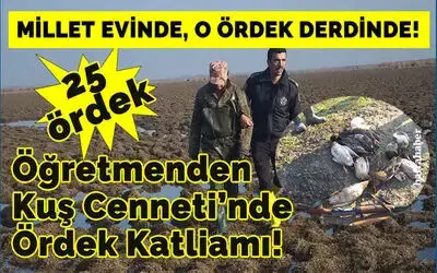 Öğretmenden Kuş Cenneti'nde Ördek Katliamı!