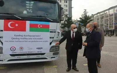 Samsun’dan Karabağ’a bir tır tıbbi yardım
