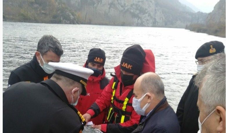 Bafra’da baraja atlayan kadın için devlet seferber