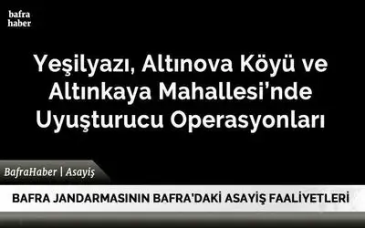 Samsun’da uyuşturucu ve silah ele geçirilerek 23 şüpheli gözaltına alındı