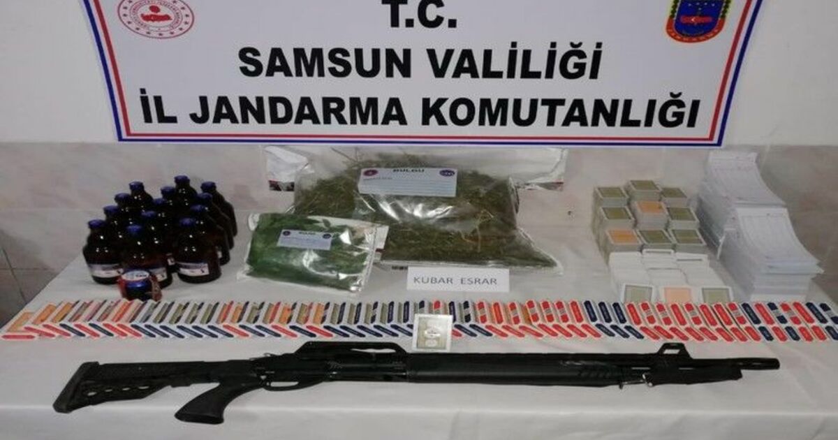 Bafra'da Jandarmadan kumar evine baskın