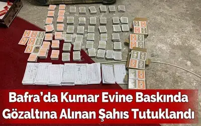 Bafra'da Kumar evine baskında gözaltına alınan şahıs tutuklandı