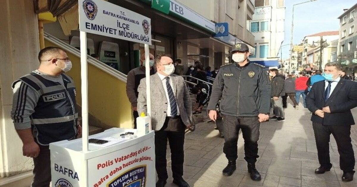 Bafra’da salgınla mücadele tüm hızıyla sürüyor
