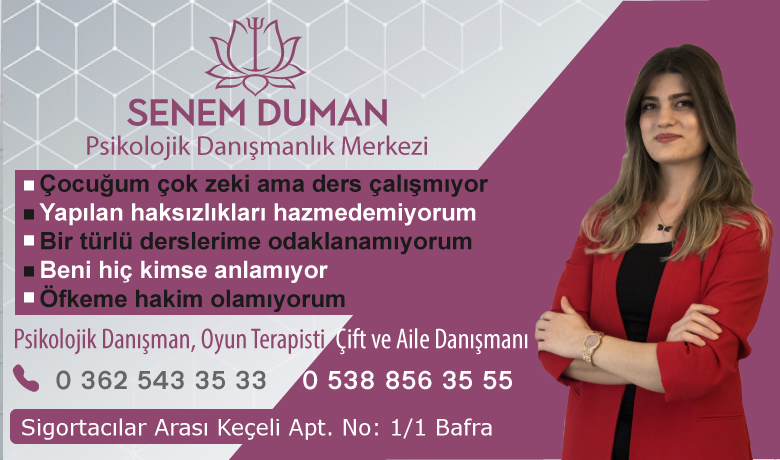 Senem Duman PsikolojikDanışmanlık Merkezi Bafra’da Açıldı 