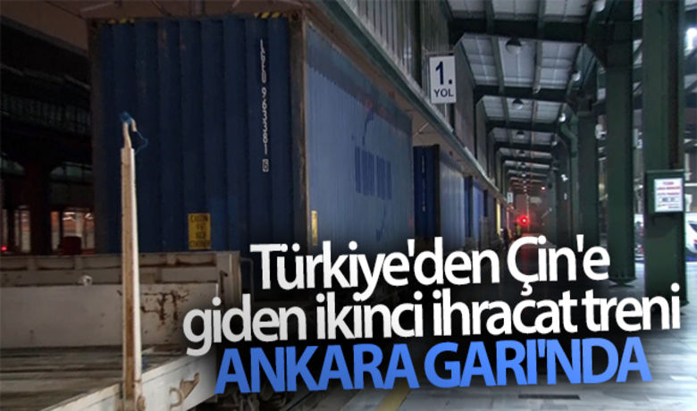 Türkiye'den Çin'e giden ikinciihracat treni Ankara Garı'nda - Çin-Avrupa arasında Türkiye üzerinden gerçekleştirilen transit taşımacılığından sonra İstanbul'dan uğurlanan Türkiye-Çin ikinci ihracat blok treni Ankara’dan 42 vagon/konteyner içerisinde 1.400 adet buzdolabı yüküyle hareket etti.BUGÜN NELER OLDU?