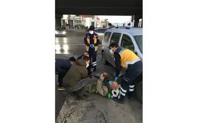 Otomobile çarpan bisiklet sürücüsü hastanelik oldu
