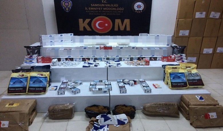 Samsun’da kaçak tütün mamulleri operasyonu
 - Samsun’da polis bir işyerine yaptığı operasyonda kaçak tütün ve tütün mamulleri ele geçirdi.
