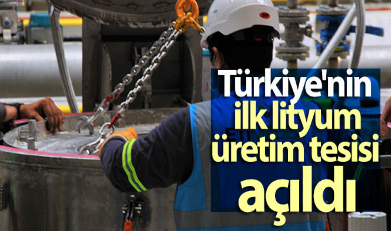 Eskişehir Kırka Tesisi'nde bulunan ETİ Maden Lityum Üretim Tesisi