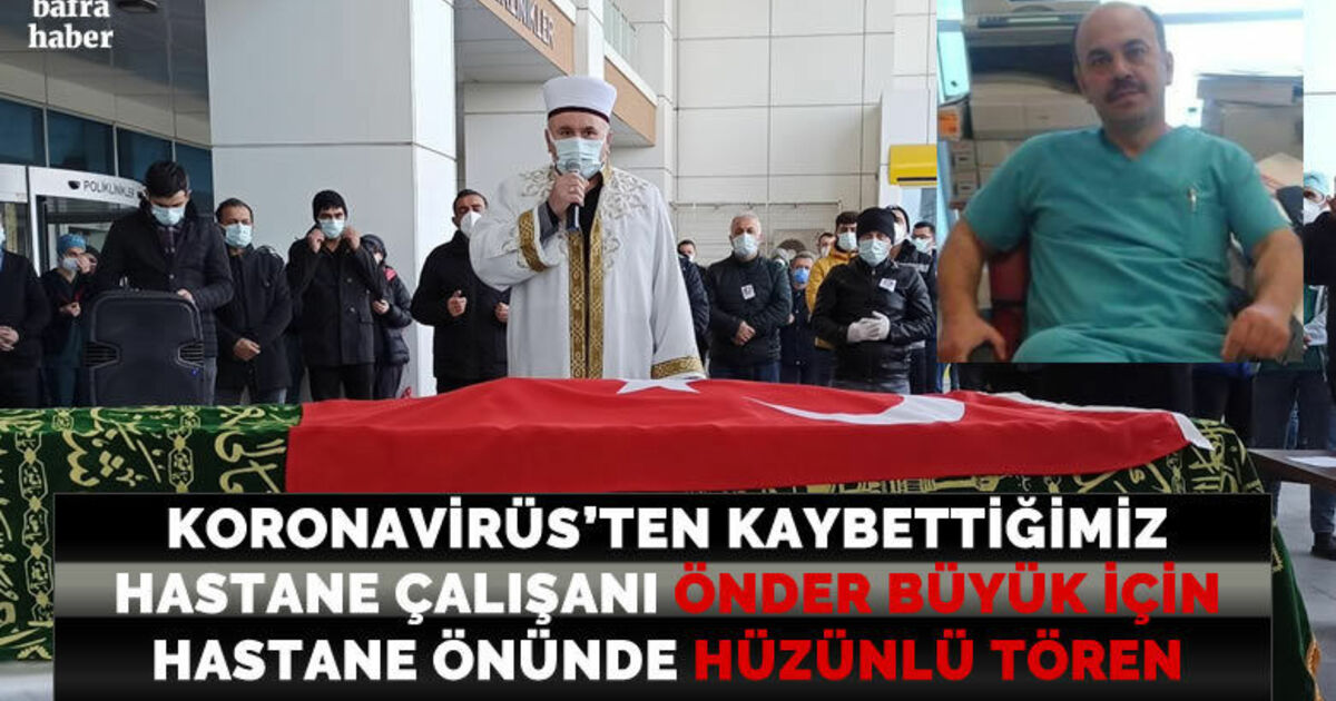 Koronadan ölen hastane personeli için tören