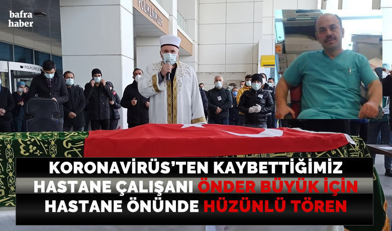 Koronadan ölen hastane personeli için tören