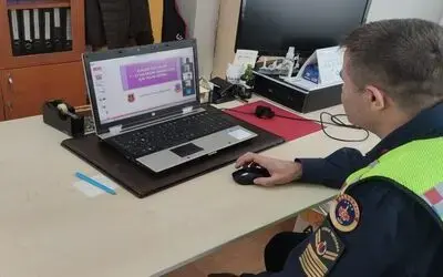 Jandarma EBA üzerinden ders verdi
