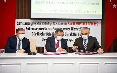 Samsun Büyükşehir Belediyesi’nde toplu sözleşme sevinci
