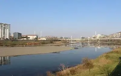 Yeşilırmak Nehrinde sular çekildi
