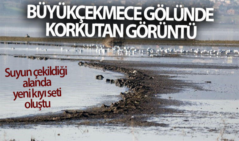 Büyükçekmece gölünde korkutan görüntü: Suyunçekildiği alanda yeni kıyı seti oluştu - İstanbul'da beklenen yağmurların yağmamasının ardından en önemli su kaynaklarından olan Büyükçekmece Gölü'nün su oranı son 13 yılın en düşük seviyesi olan yüzde 17'ye kadar düştü. HABERİN VİDEOSU İÇİN TIKLAYINIZ