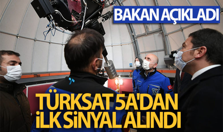 Türksat 5A'dan ilk sinyal alındı - Ulaştırma ve Altyapı Bakanı Adil Karaismailoğlu, “Haziran 2021 gibi Türksat 5B'yi de fırlatmayı planlıyoruz” dedi. HABERİN VİDEOSU İÇİN TIKLAYINIZ