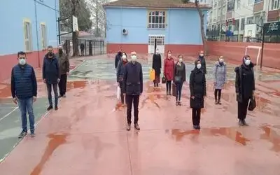 Çarşamba’da okullarda bayrak töreni
