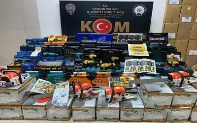 Samsun’da bir iş yerinde faturasız malzeme ele geçirildi
