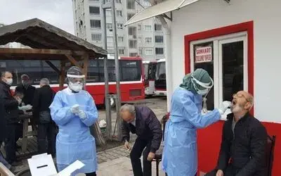 Şoförler karona virüs testinden geçiriliyor
