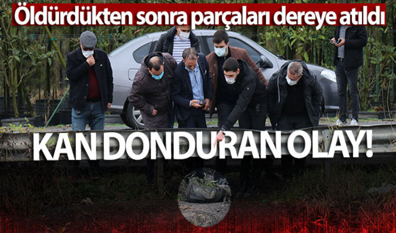 Sakarya'da şok cinayet, öldürdüktensonra parçaları dereye atıldı - Sakarya’nın Serdivan ilçesinde dün akşam derede bir çanta içerisinde bulunan et ve kemik parçaları sonrasında geniş çaplı inceleme başlatan polis ekipleri, içinde aynı cesede ait olduğu belirlenen parçaların bulunduğu ikinci bir çanta daha bulundu. Su Altı Arama ve Kurtarma ekipleri ise başka bir bulgu ya rastlama ihtimaline karşı dere boyunca çalışmalarını sürdürüyor.BUGÜN NELER OLDU?
