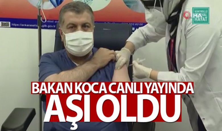 Bakan Koca canlı yayında aşı oldu! - Sağlık Bakanı Koca, koronavirüse karşı ilk aşıyı yaptırdı. Bakan Koca: " Normal hayatımıza dönmek için aşıyı yaptırmamız gerekiyor" dedi.BUGÜN NELER OLDU?