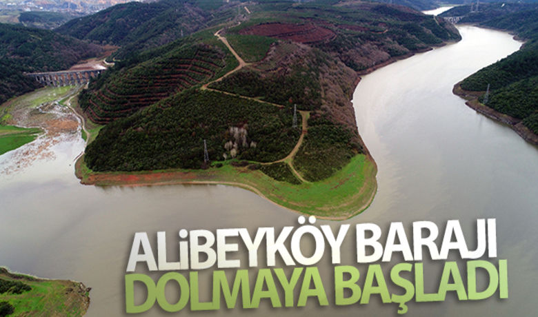Alibeyköy Barajı dolmaya başladı - Megakent İstanbul'da son günlerde etkili olan yağmur, barajların doluluk oranlarını arttırdı.