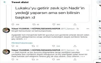 Samsunspor Başkanı Yıldırım özür diledi
