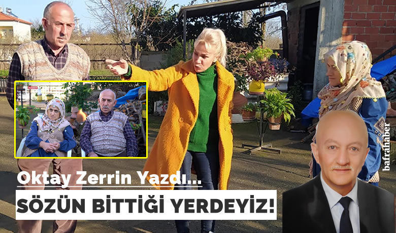 Sözün bittiği yerdeyiz!