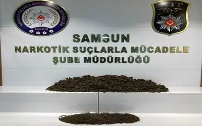 Samsun’da 12 kilo 350 gram esrar ele geçirildi: 2’si kadın 3 gözaltı
