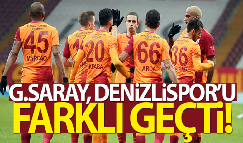 Galatasaray, Denizlispor'u farklı mağlup etti - Süper Lig’in 20. haftasında Galatasaray evinde Denizlispor’u ağırladı. Müsabaka Galatasaray’ın 6-1’lik üstünlüğüyle sona erdi.