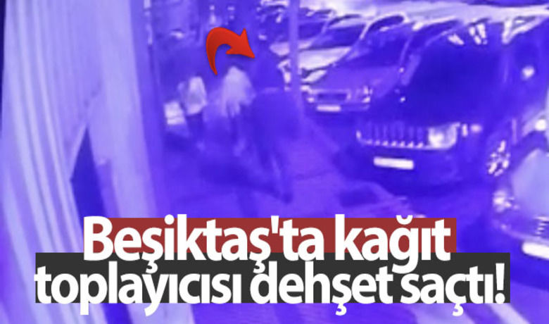 Beşiktaş'ta kağıt toplayıcısıdehşet saçtı: 3 yaralı - Beşiktaş’ta akli dengesi bozuk olduğu öğrenilen kağıt toplayıcı bir şahıs, yolda yürüyen 2’si kadın 3 kişiyi bıçakladı. Dehşeti anları kameralara yansırken, yaralılar hastaneye kaldırdı. Beşiktaş polisi kimliğini tespit ettiği şahsı yakalamak için çalışmalarını sürdürüyor.	Kadını defalarca bıçakladı	Polis saldırganın peşinde