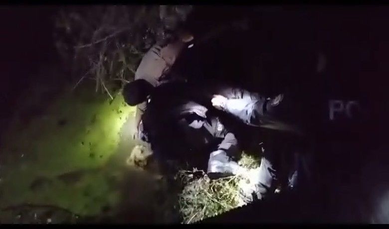 Yakakent'te Kanala düşenköpeklerin imdadına polisler yetişti - Samsun’un Yakakent ilçesinde su kanalına düşen 4 köpek, polis ekipleri tarafından kurtarıldı.