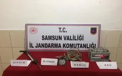 Zıpkınla balık avına idari işlem
