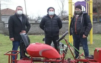 El yapımı taşıt ilgi odağı oldu
