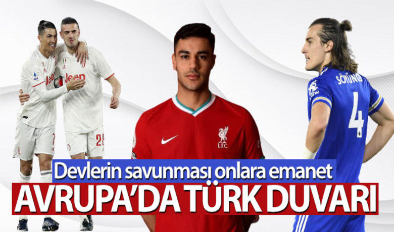 Avrupa devlerinin savunması Türklere emanet! - Ozan Kabak’ın Liverpool’a transferi sonrası Avrupa’nın dev kulüpleri savunma hatlarını Türk futbolculara emanet etti. Çağlar Söyüncü İngiltere’de, Zeki Çelik Fransa’da; Merih Demiral, Mert Müldür, Kaan Ayhan ve Mert Çetin İtalya’da, Ömer Toprak da Almanya’da takımlarının savunmasını ördü.
