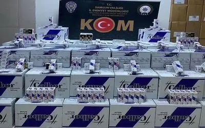 Samsun’da 670 bin dal kaçak makaron ele geçirildi
