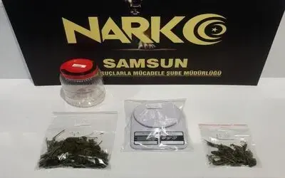 Samsun’da uyuşturucuyla yakalanan bir kişi gözaltına alındı
