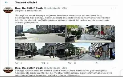 Samsun kısıtlamaya uydu, vali teşekkür etti
