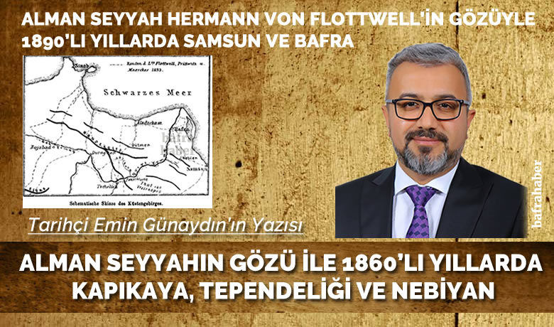 Alman seyyah hermann von flottwell in gozuyle 1890 li yillarda samsun ve bafra