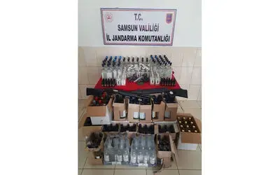 Jandarmadan kaçak içki operasyonu
