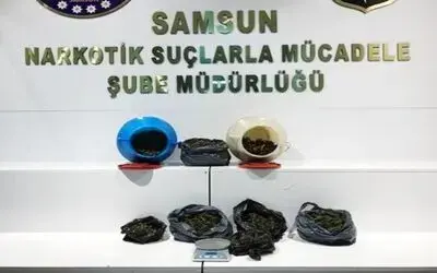 Samsun’da 2 kilo esrarla yakalanan şahıs gözaltına alındı
