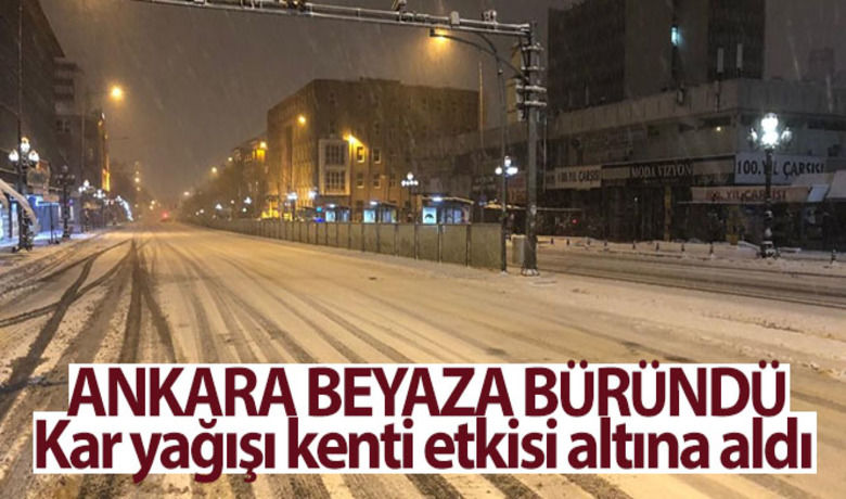 Ankara beyaza büründü! Kar yağışı,kısa sürede kenti etkisi altına aldı - Ankara'da Pazartesi günü başlayan kar yağışı akşam saatlerinde etkisini artırdı. Cadde ve sokakları kaplayan kar yağışından kuğular da nasibini aldı.	Kuğular kar ile kaplandı	Meteoroloji uyardı	“Lastikleri uygun olmayan araçlar trafiğe çıkmasın”