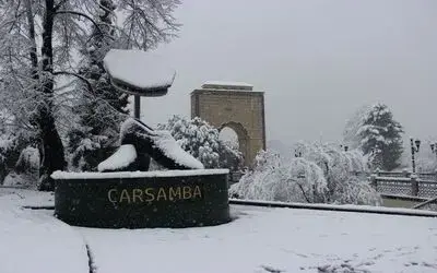 Çarşamba’dan kar manzaraları
