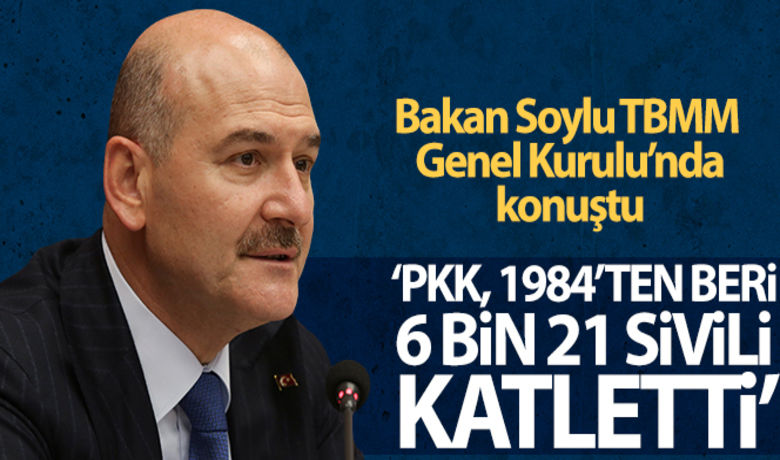 İçişleri Bakanı Soylu: PKK, 1984'tenberi 6 bin 21 sivili katletti' - İçişleri Bakanı Soylu, TBMM Genel Kurulu'nda Gara bilgilendirmesinde bulundu.