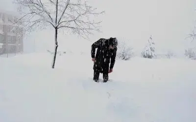 OMÜ’de kar kalınlığı 50 santimi geçti
