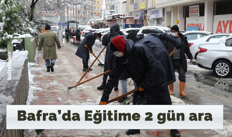 Bafra’da Eğitime 2 Gün Ara Verildi