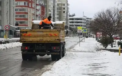 Atakum’da karla mücadele
