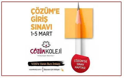 Çözüm’de  Sınav Haftası