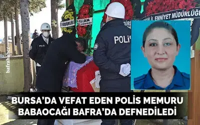 Polis memuru gözyaşları içinde son yolculuğuna uğurlandı